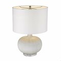 Homeroots 22 x 15 x 15 in. Trend Home 1-Light Polished Nickel Table Lamp 399160